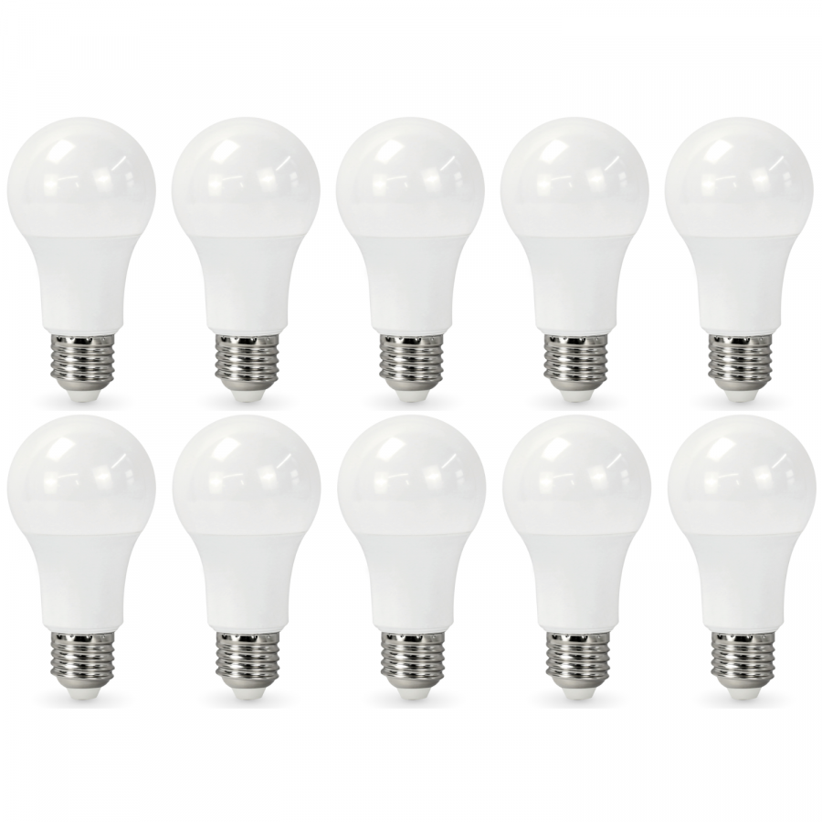 10x Żarówka LED E27 GS 10,5W Barwa Zimna biała 6500K 1055lm Kulka ZESTAW