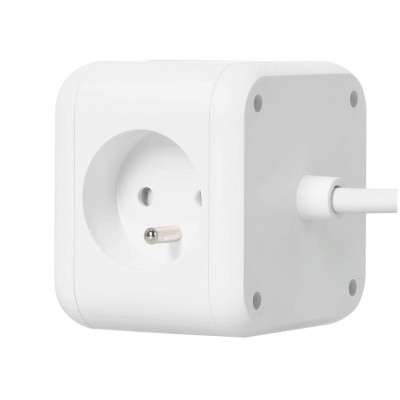 KOBI LINEA PRO CUBE C WHITE 3GN+3USB/1USB-C/1,5M/ZU+W