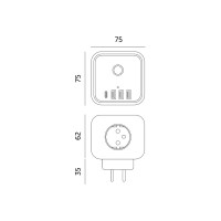 KOBI LINEA PRO CUBE WHITE 3GN+3USB/1USB-C/ZU+W