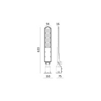 Lampa Drogowa LED Uliczna 100W z Czujnikiem Zmierzchu Barwa Neutralna IP66