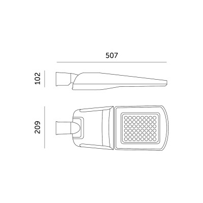 Latarnia Lampa Parkingowa LED 35W S 4000K Barwa Neutralna 5950lm IP66