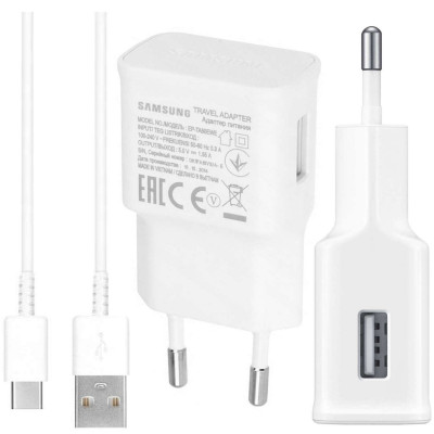 Ładowarka SAMSUNG sieciowa Oryginalna EP-TA50EWE 7.75W + Kabel USB-C 1,5m