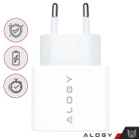 Ładowarka sieciowa Mocna 35W Szybka do iPhone ALOGY USB-C USB typ C PD GaN