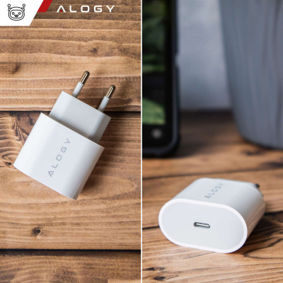 Ładowarka sieciowa Mocna 35W Szybka do iPhone ALOGY USB-C USB typ C PD GaN