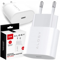 Ładowarka sieciowa Mocna 35W Szybka do iPhone ALOGY USB-C USB typ C PD GaN