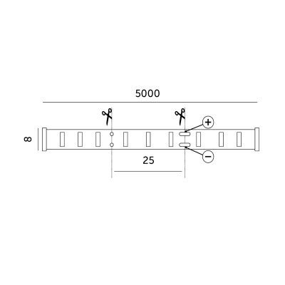 Taśma COB LED PREMIUM IP20 Barwa Ciepła 3000K 320 Diod 5m