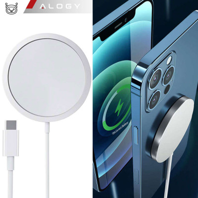 Ładowarka do iPhone Indukcyjna Qi 20W magnetyczna MagSafe bezprzewodowa