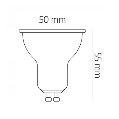 Żarówka LED GU10 5W dioda SAMSUNG 3000K Barwa Ciepła LLS PREMIUM