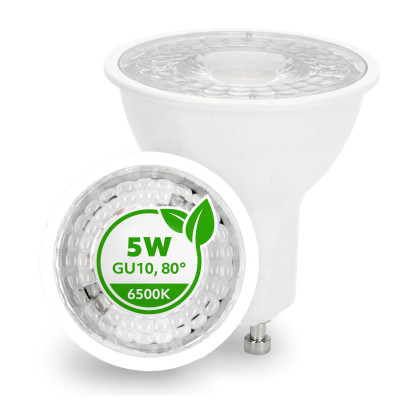 Żarówka LED GU10 5W dioda SAMSUNG 6500K Barwa Zimna LLS PREMIUM