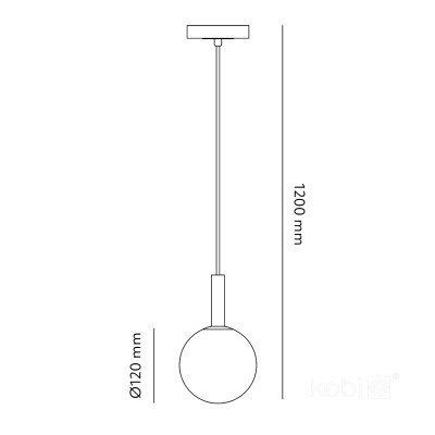 LAMPA WISZĄCA w Złotym kolorze Pojedyncza 1xG9 Klosz ze szkła Okrągły