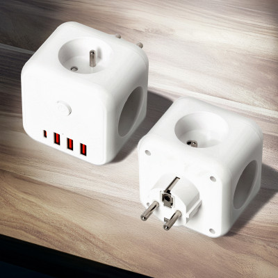 KOBI LINEA PRO CUBE WHITE 3GN+3USB/1USB-C/ZU+W