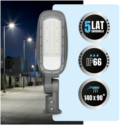 Oprawa Uliczna Led Vespa Pro 40w Barwa Neutralna