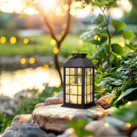 Lampa ogrodowa Solar LED LANTERN 2700K czarna LLS