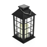 Lampa ogrodowa Solar LED LANTERN 2700K czarna LLS