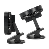 Wentylator Biurkowy Czarny z Klipem USB Cichy Bezprzewodowy 6W
