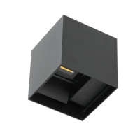 Kinkiet LED 6W dwustronny regulowany kąt światła lampa ścienna zewnętrzna IP54 na elewację taras