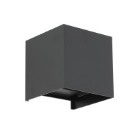 Kinkiet LED 6W dwustronny regulowany kąt światła lampa ścienna zewnętrzna IP54 na elewację taras