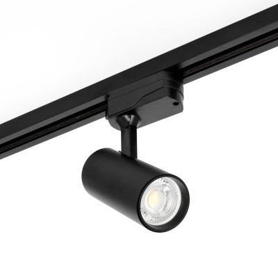 Lampa Szynowa LED 1m+4x Reflektor GU10 Czarny Szynoprzewód 1-fazowy Sufitowy Regulowany Nowoczesne Oświetlenie do Salonu Kuchni