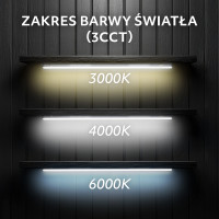 Oprawa meblowa LED Oprawa Kuchenna Lampka LED Podszafkowa - 90cm 12W
