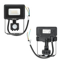 Naświetlacz z czujnikiem ruchu LED MHC 10W 6500K IP65 czarny LED2B