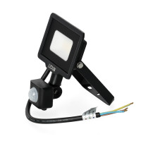 Naświetlacz z czujnikiem ruchu LED MHC 10W 6500K IP65 czarny LED2B