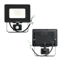 Naświetlacz z czujnikiem ruchu LED MHC 20W 6500K IP65 czarny