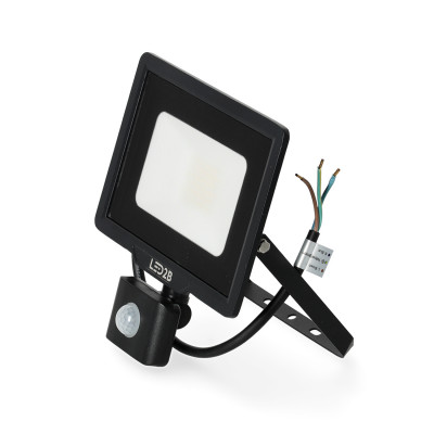 Naświetlacz z czujnikiem ruchu LED MHC 50W 4000K IP65 czarny