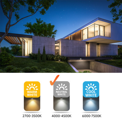 Naświetlacz LED 10W IP65 4000K Halogen Czarny Zewnętrzny Ogrodowy
