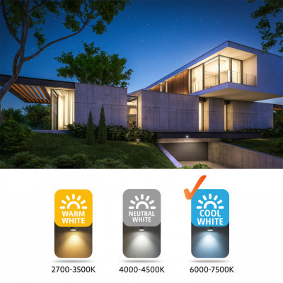 Naświetlacz LED 10W IP65 4000K Halogen Czarny Zewnętrzny Ogrodowy