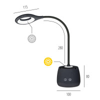 Lampka biurkowa LED LUSIA 5W czarna