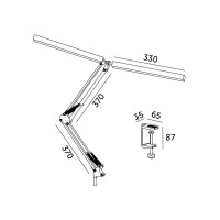Lampka biurkowa LED TENUIX DUO 28W 3CCT biała