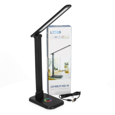 Lampka biurkowa LED NOBLITE RGB 7W 3CCT czarna