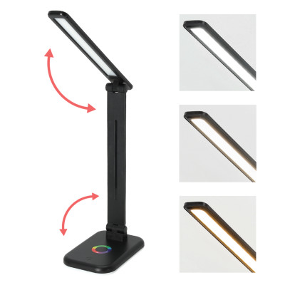 Lampka biurkowa LED NOBLITE RGB 7W 3CCT czarna