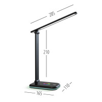 Lampka biurkowa LED NOBLITE RGB 7W 3CCT czarna