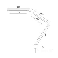 Lampka biurkowa LED TENUIX FOLD 20W 3CCT