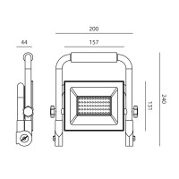 Naświetlacz LED TIGRA PORTABLE 50W 4000K IP54