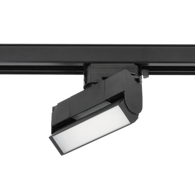 Zestaw Szynowy 3 fazowy szyna 2m + 1m + łącznik prosty + 6x lampy FLEX 12W + 2x lampy FLEX 36W zasilanie + zaślepka CZARNY