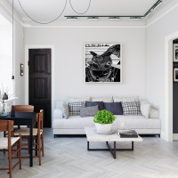 Zestaw szynowy 3 fazowy szyna 2m+2m, 6x Lampa FLEX 36W, łącznik L CZARNY komplet