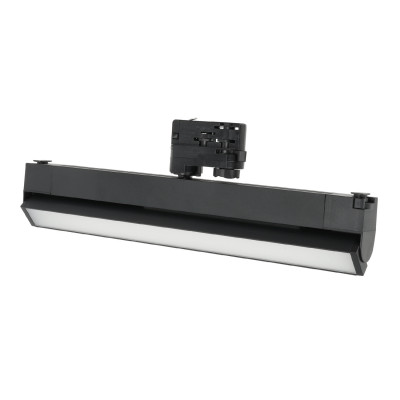 Zestaw Szynowy 3 fazowy 2x szyna 2m + łącznik prosty + 4x lamp FLEX 36W + zasilanie + zaślepka CZARNY