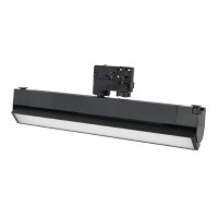 Zestaw Szynowy 3 fazowy 2x szyna 2m + łącznik prosty + 4x lamp FLEX 36W + zasilanie + zaślepka CZARNY