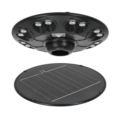Oprawa Uliczna 15W Solarna Lampa Parkingowa Czujnik Ruchu Pilot + 3m Słup