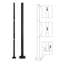 Oprawa Uliczna 15W Solarna Lampa Parkingowa Czujnik Ruchu Pilot + 3m Słup