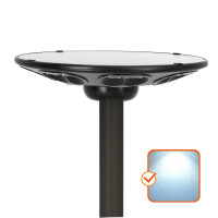 Oprawa Uliczna 15W Solarna Lampa Parkingowa IP54 Czujnik Ruchu Pilot + słup 4m 6500k