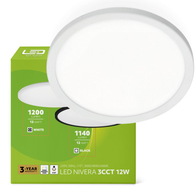 Plafon LED IP54 12W barwa światła 3000K-6000K. Nowoczesny, trwały i energooszczędny LLS