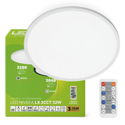 Plafon LED IP54 32W barwa...