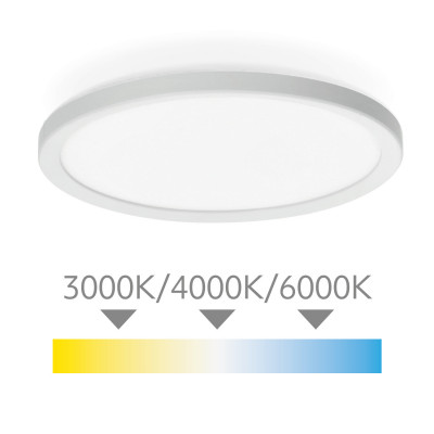 Plafon LED IP54 32W barwa światła 3000K-6000K. Czujnik ruchu i zmierzchu LLS