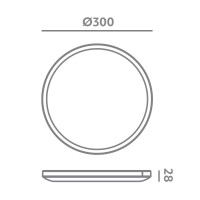 Plafon LED IP54 18W barwa światła 3000K-6000K. Czujnik ruchu i zmierzchu LLS