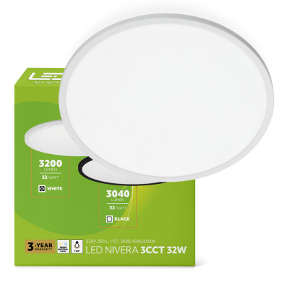 Plafon LED IP54 32W barwa...