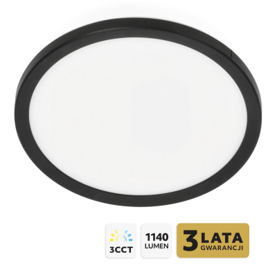 Plafon LED IP54 24W barwa światła 3000K-6000K. Nowoczesny, trwały i energooszczędny LLS