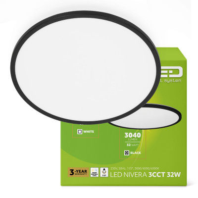Plafon LED IP54 32W barwa...